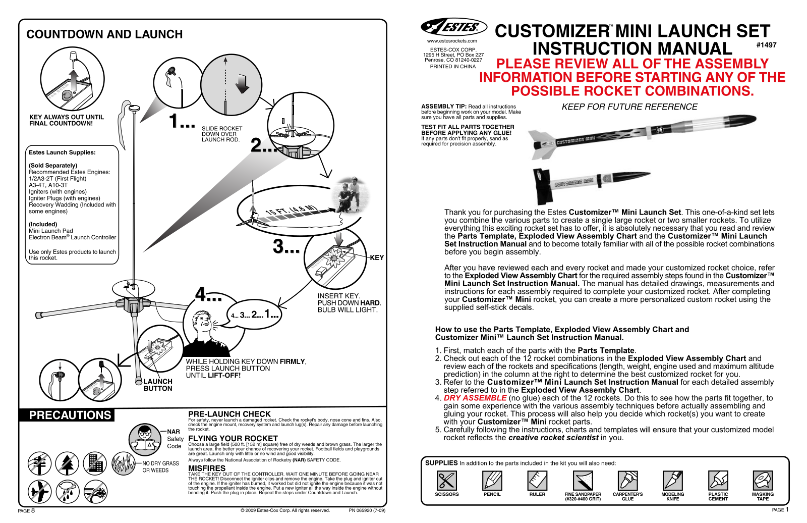 ESTES Customizer Mini User Manual