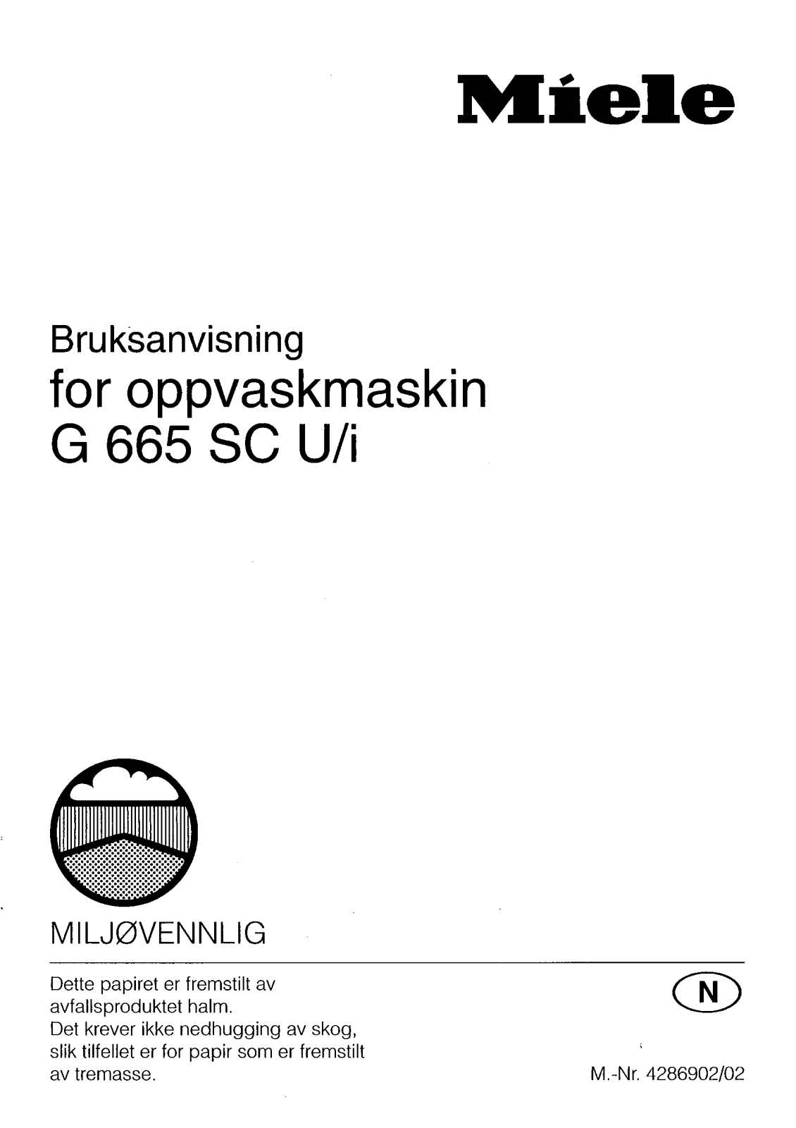 Miele G 665 SCI, G 665 SCU User manual