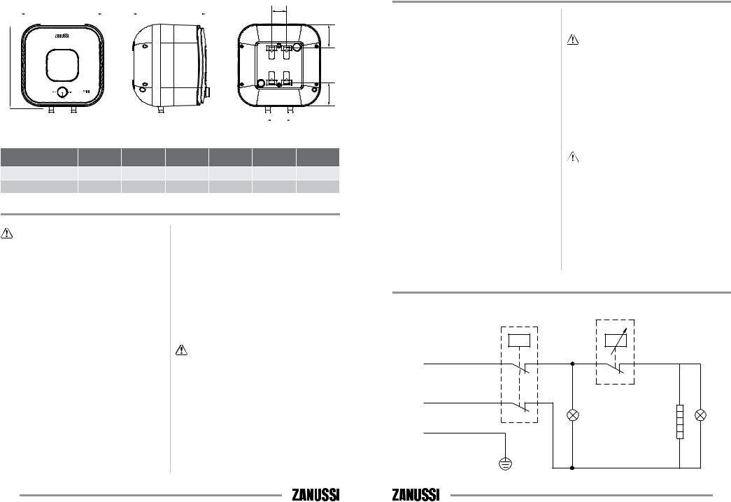 Zanussi ZWH-S 10 User Manual