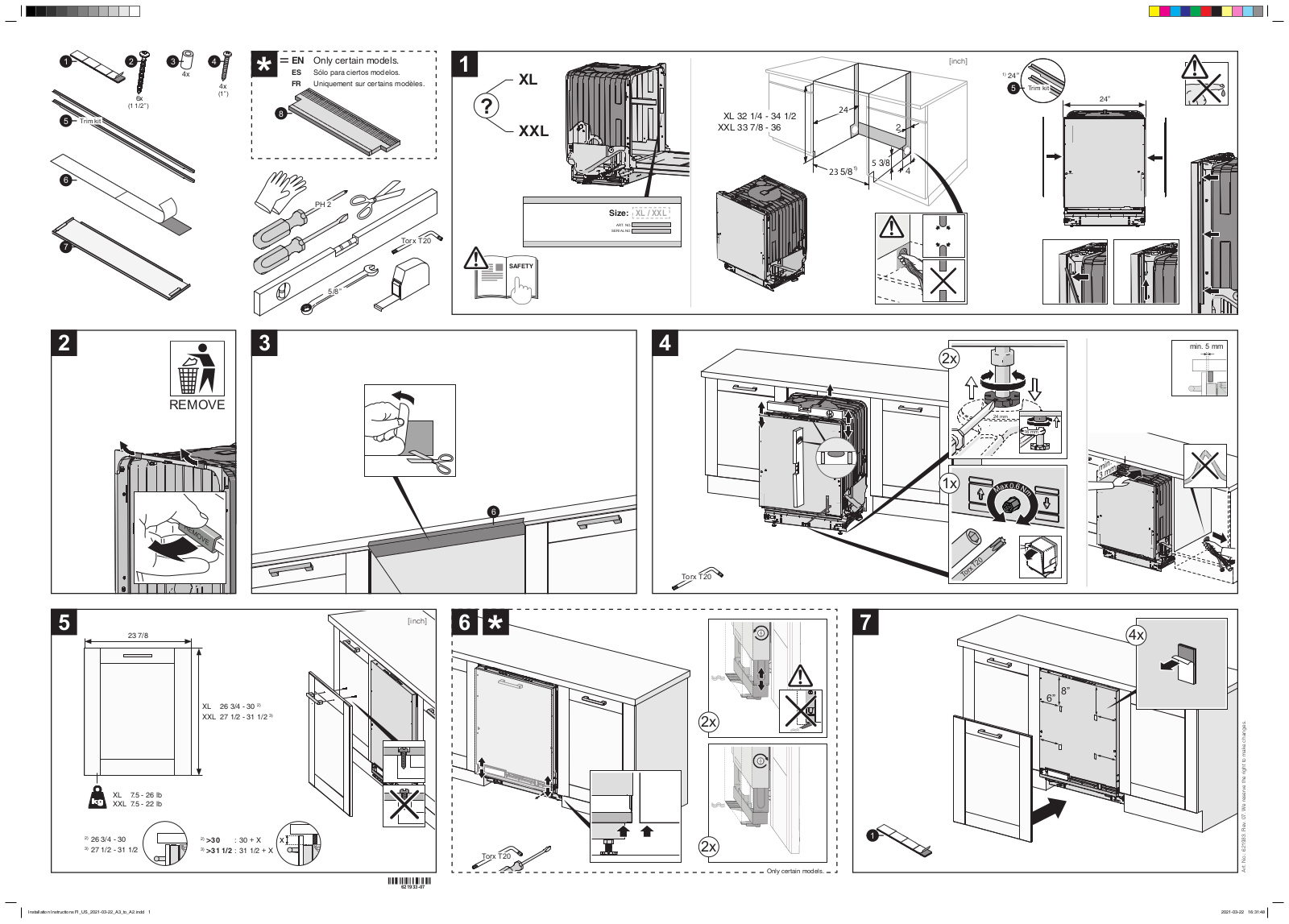 ASKO DFI663XXL Panel Installation Guide