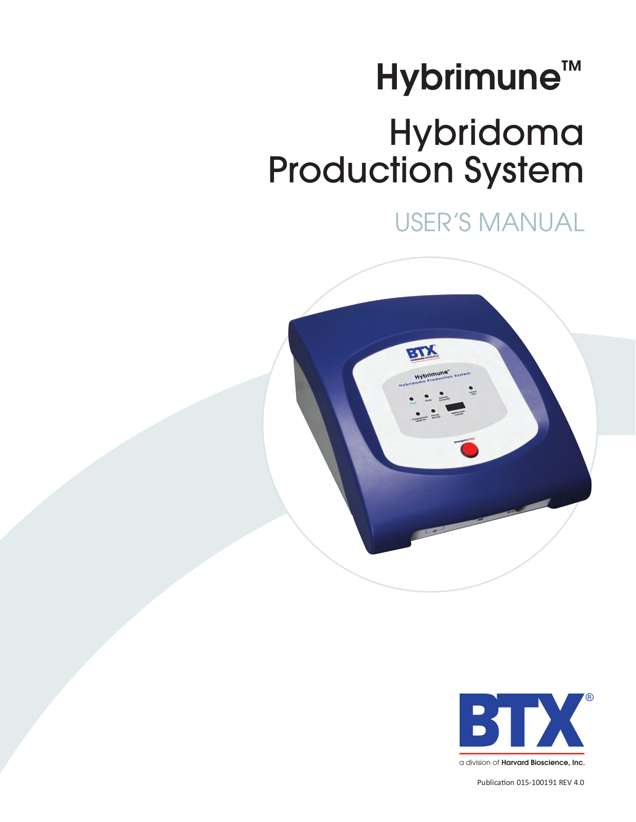 Harvard Bioscience BTX Hybrimune User Manual - ManualMachine.com