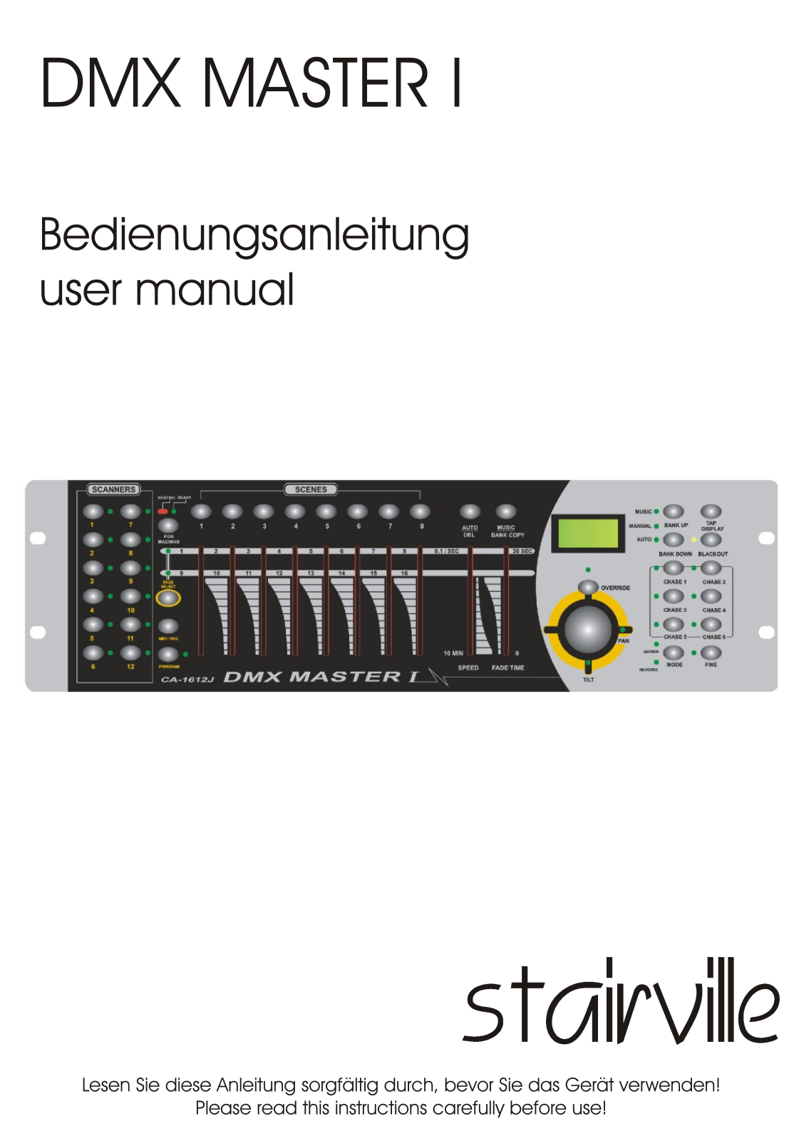 Stairville DMX MASTER I User Guide