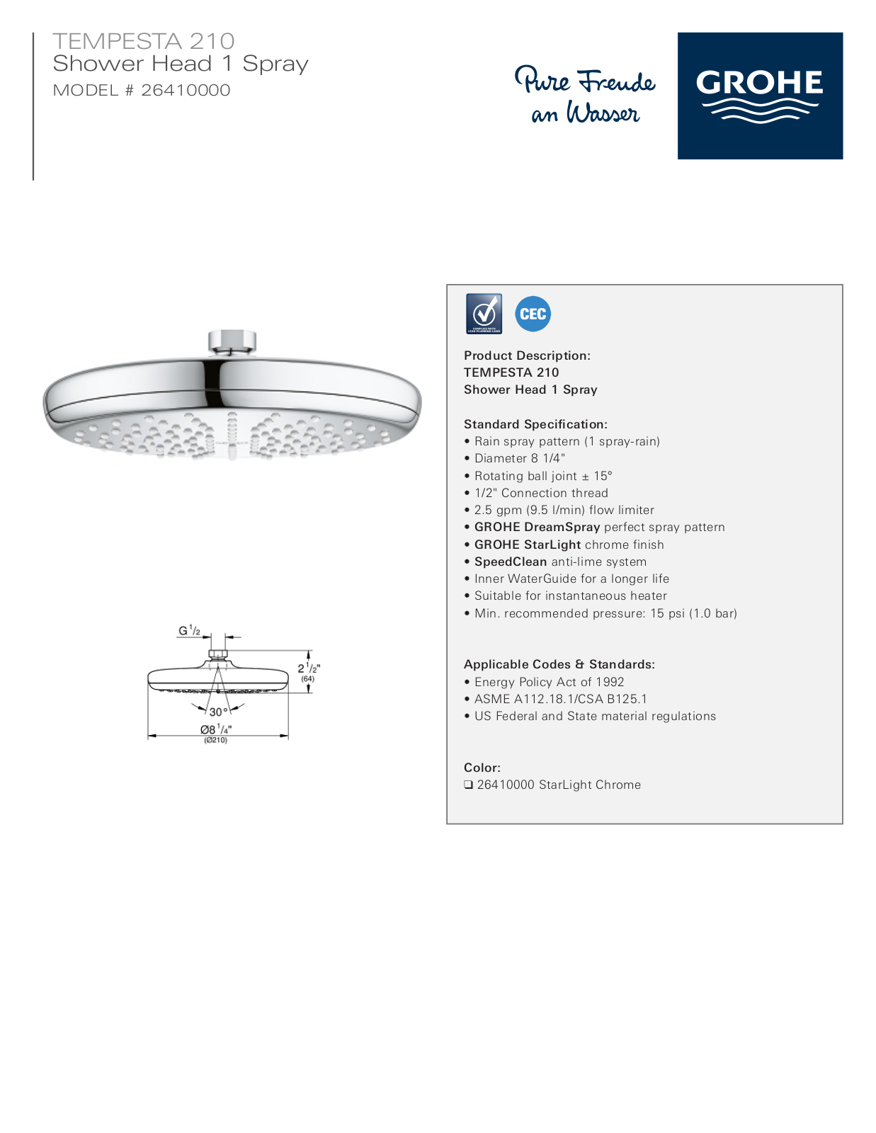 GROHE HBZM1627 Specifications - ManualMachine.com