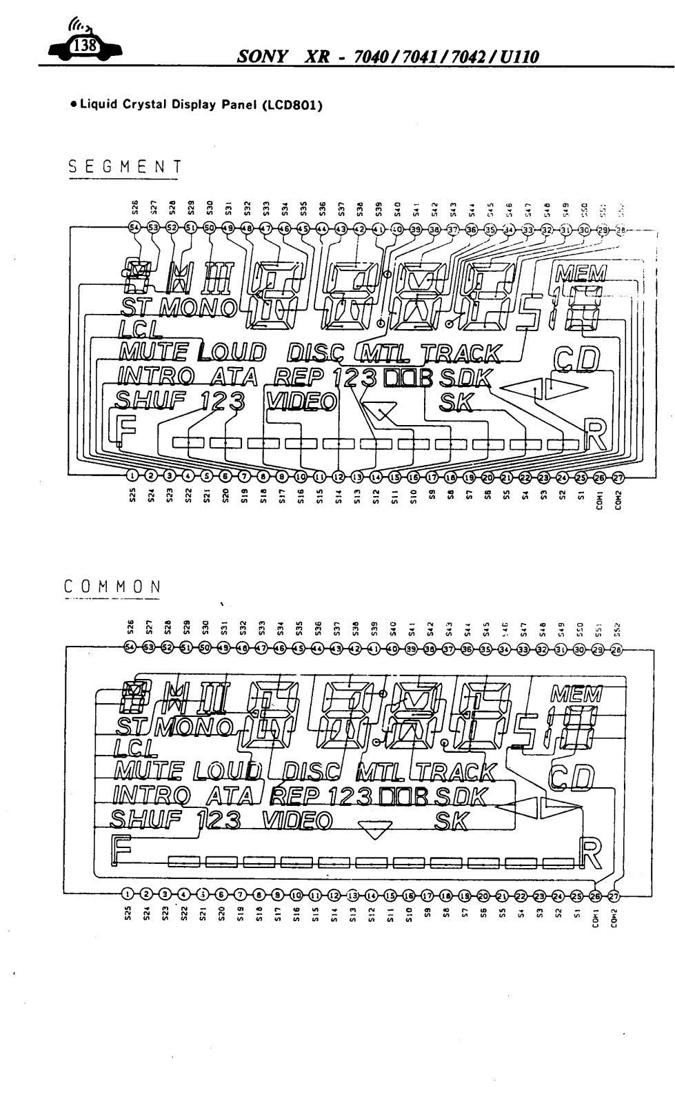 SONY CAR STEREO, CAR XR7040 Service Manual