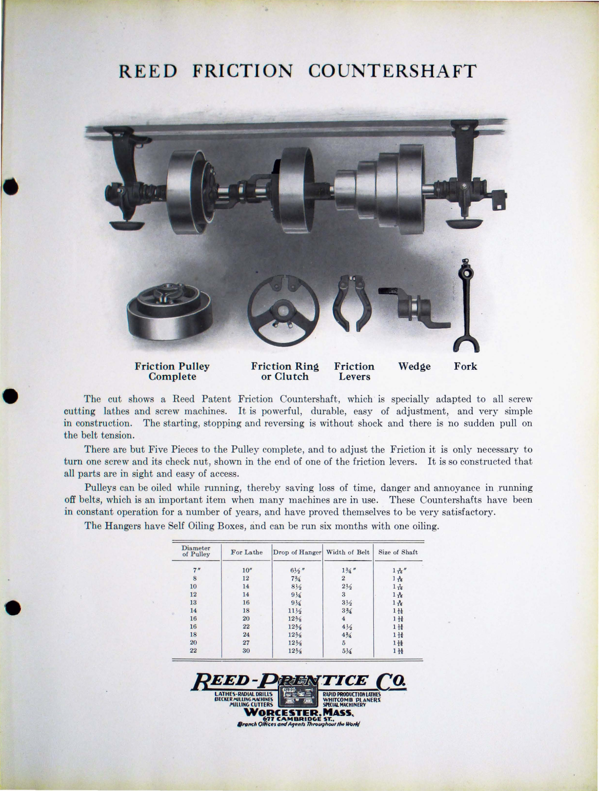 Reed-Prentice Friction Countershaft Other - ManualMachine.com