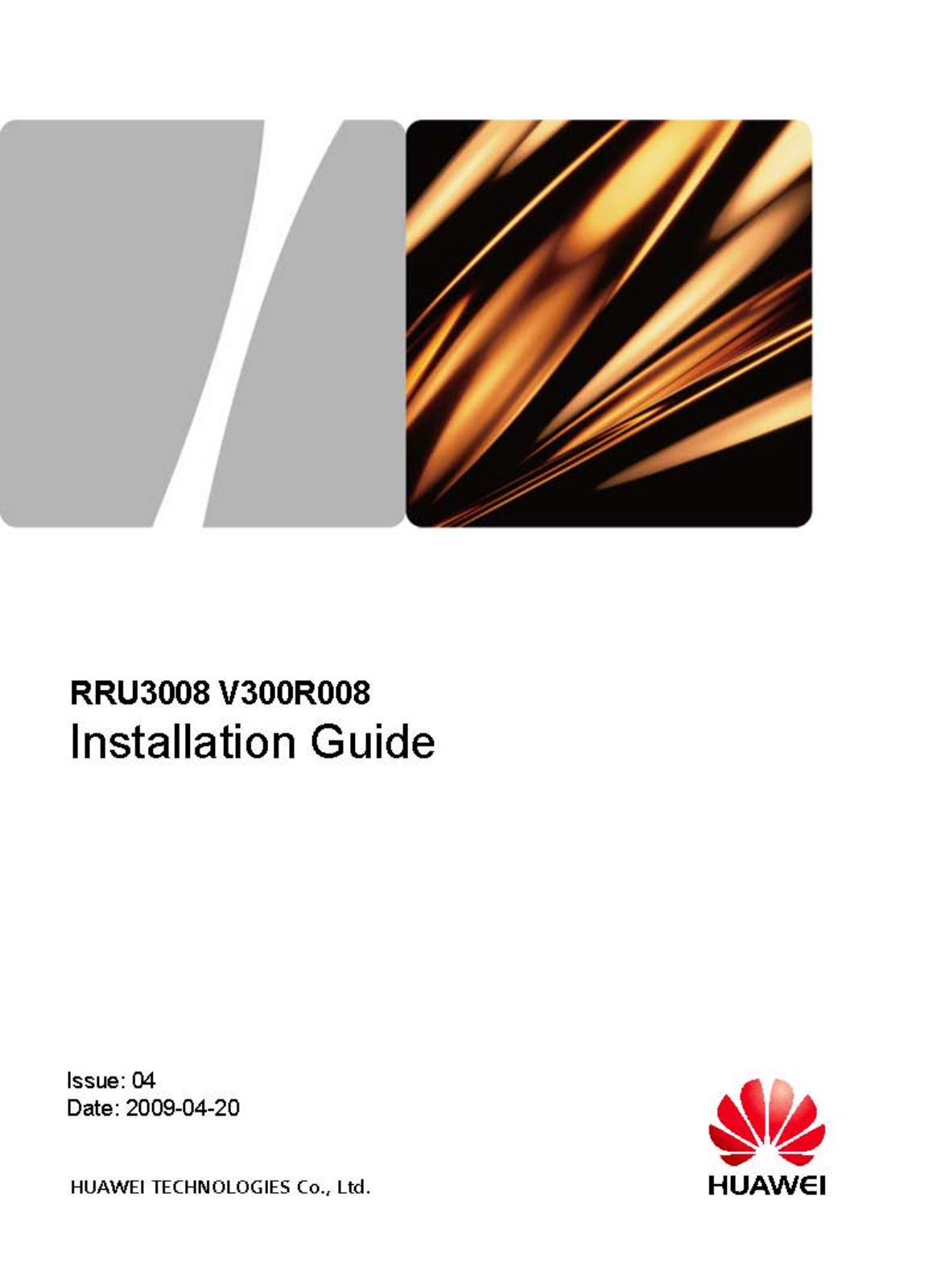 Huawei RRU3008 850 User Manual