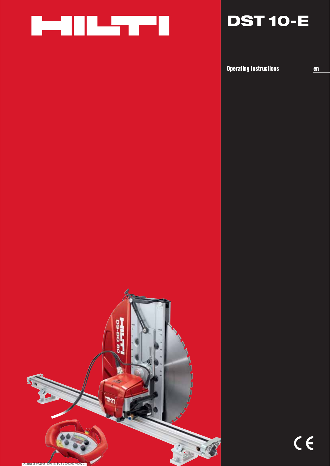 Hilti DST 10-E User Manual