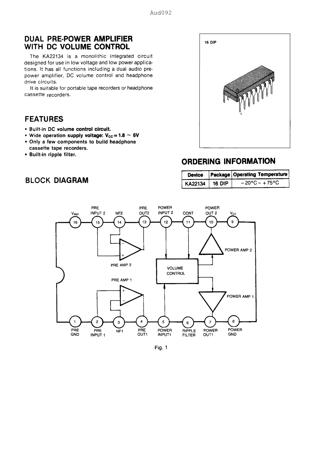 Samsung KA22134 Datasheet