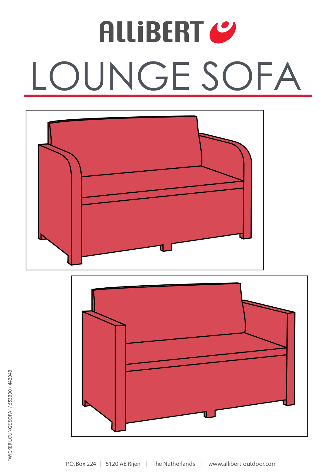 Keter LOUNGE SOFA Instruction manual