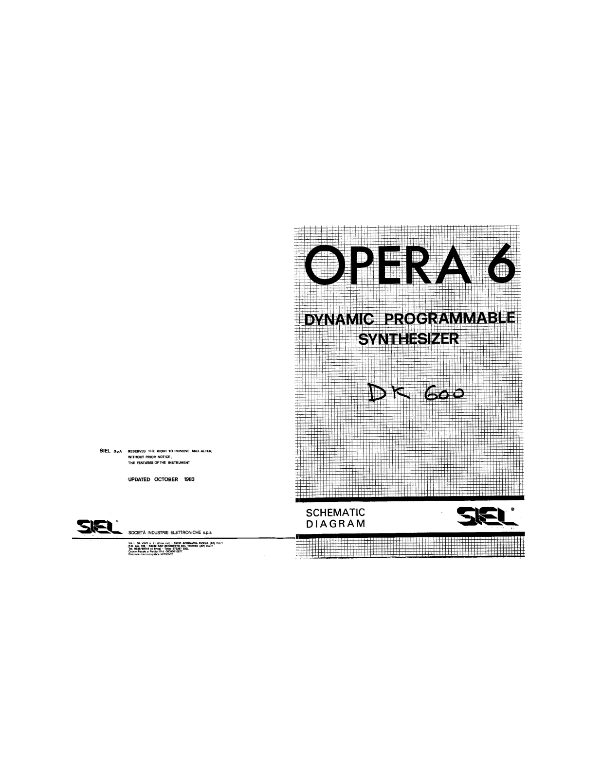 Siel opera 6 Schematic