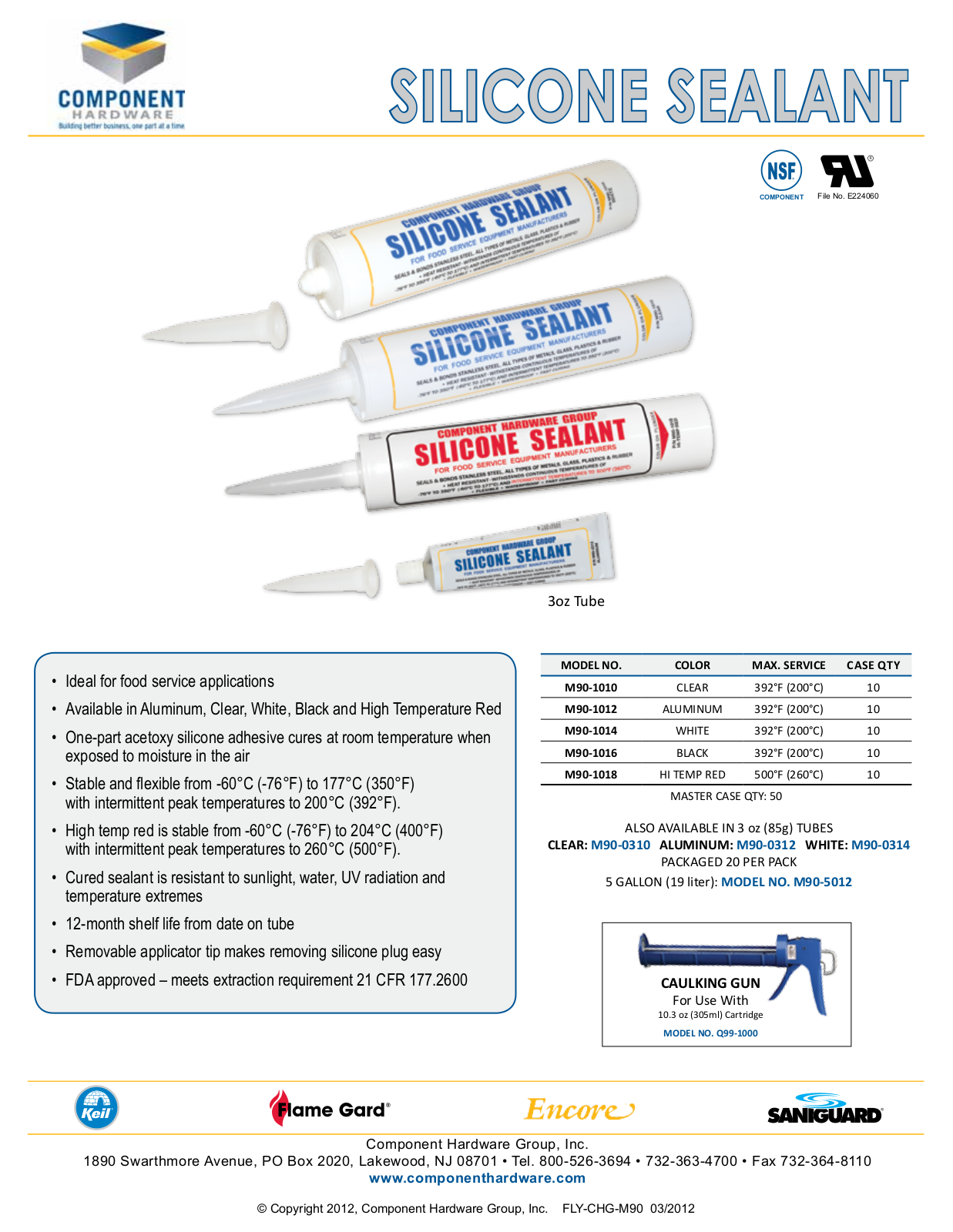 Component Hardware M90-1010 User Manual