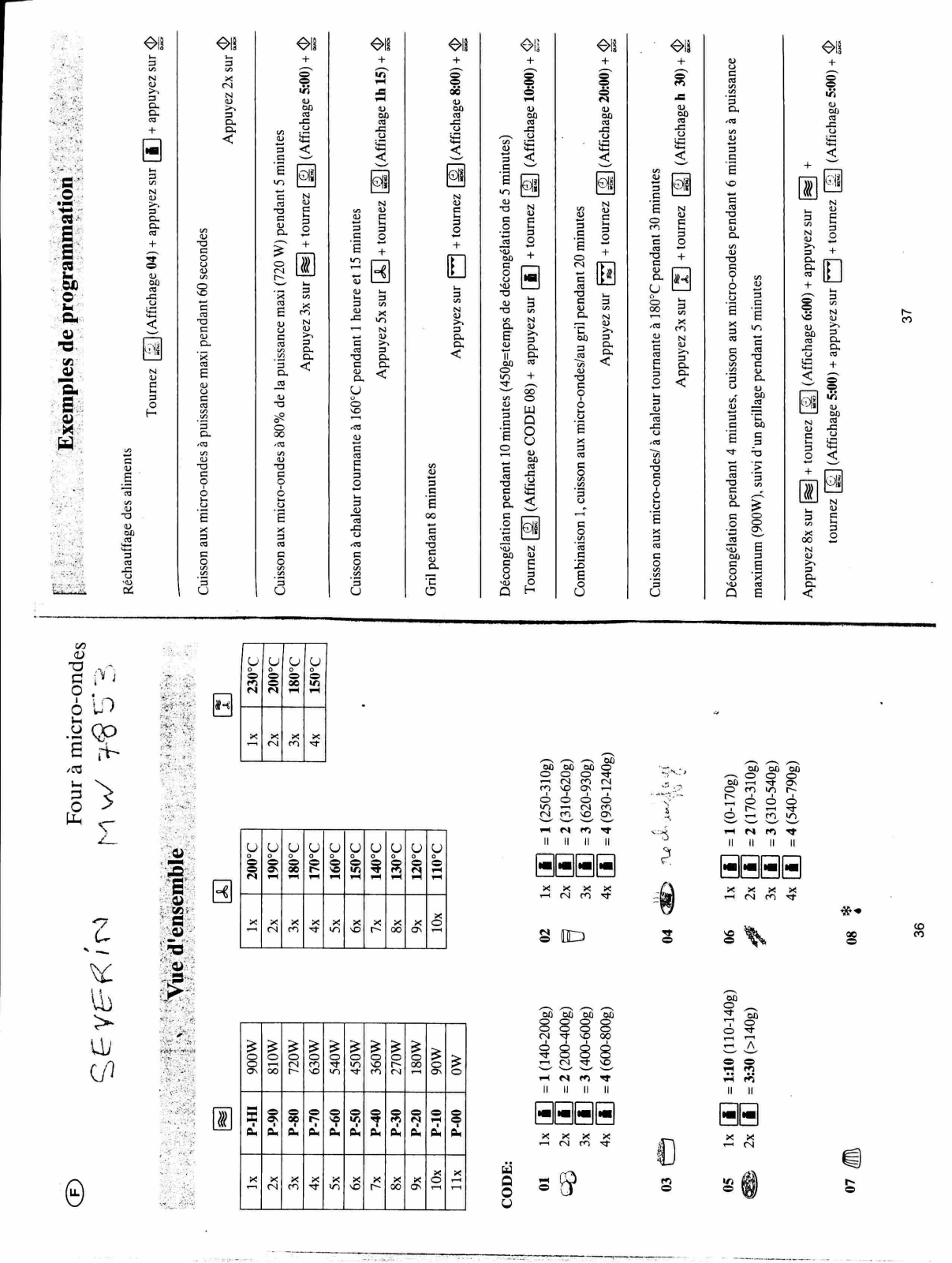 SEVERIN MW 7853 User Manual