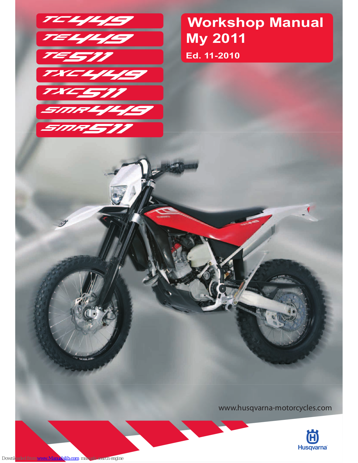 Husqvarna TC449 (2011), TE449 (2011), SMR449 (2011), SMR511 (2011), TXC449 (2011) Workshop Manual - ManualMachine.com