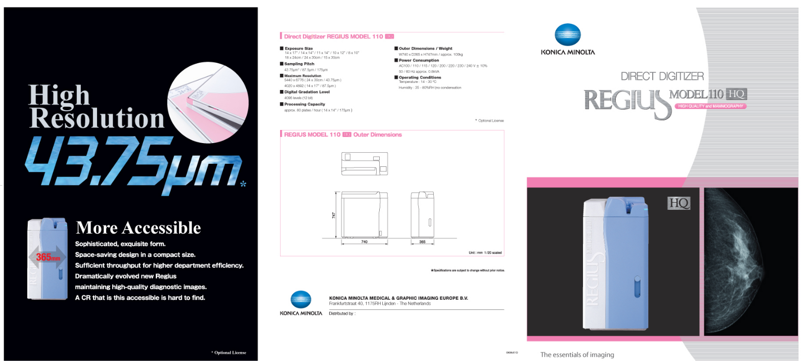 Minolta REGIUS 110 HQ BROCHURE