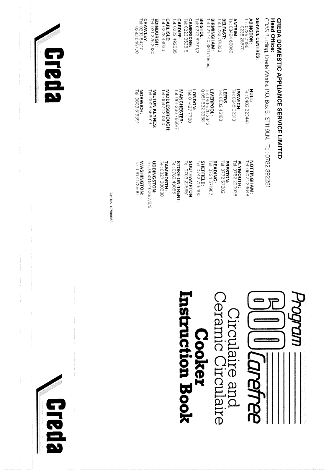 Creda HB49705 User Manual