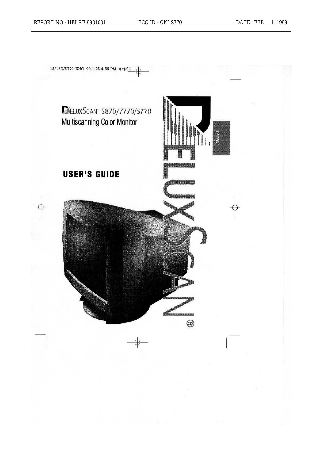 Hyundai Electronics Co S770 Users manual