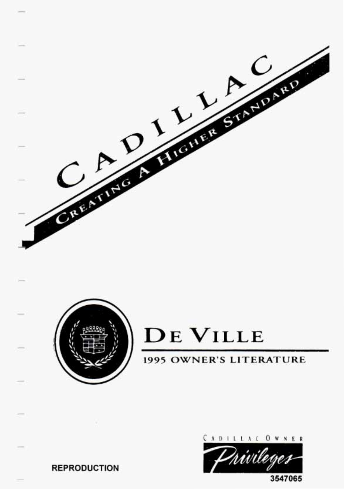 Cadillac Deville 1995 Owner's Manual