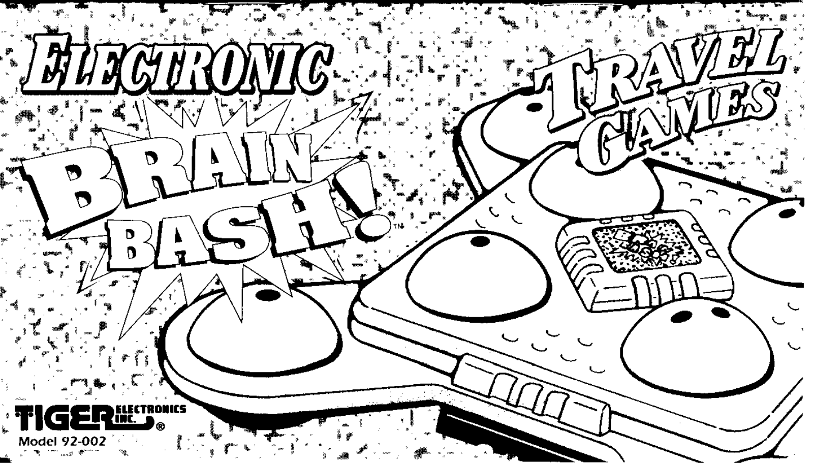 HASBRO Brain Bash,  Electronic Travel Game User Manual