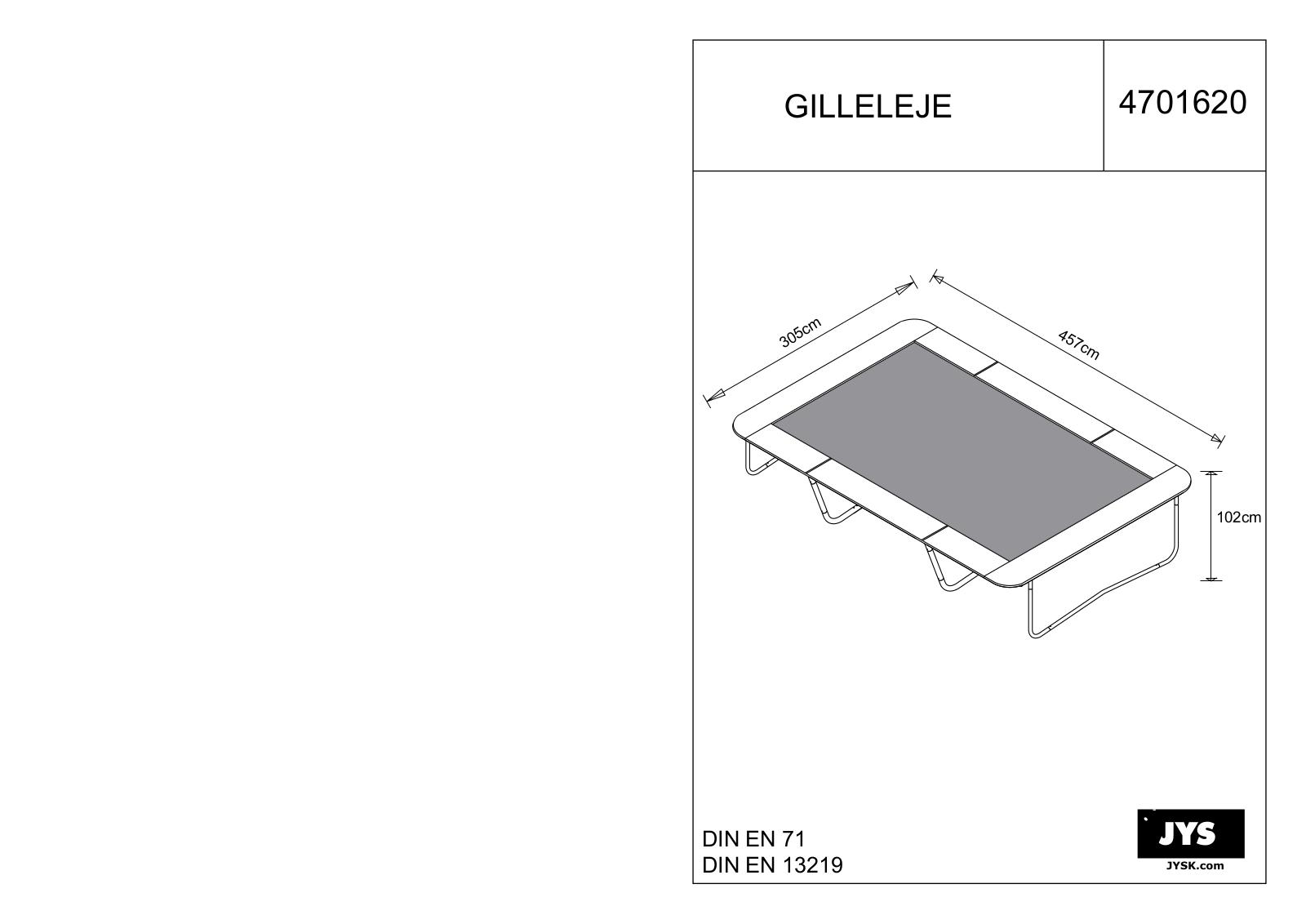 JYSK Gilleleje User Manual