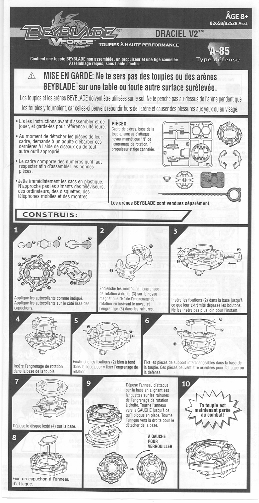 HASBRO Beyblade Draciel V2 User Manual