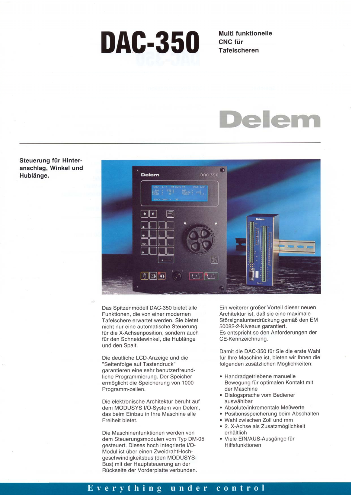 delem DAC-350 User Manual