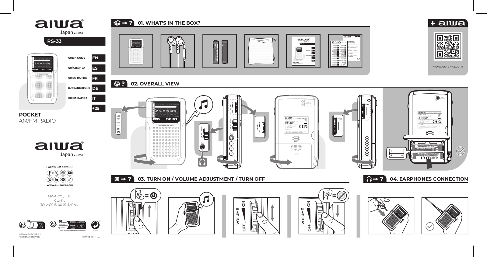 AIWA RS-33 User guide - ManualMachine.com