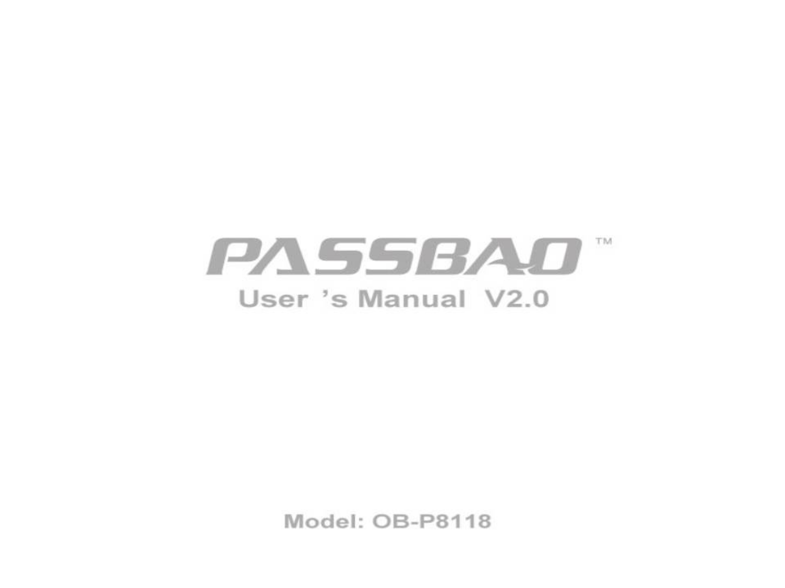 Onbest Technology OBP8118 User Manual