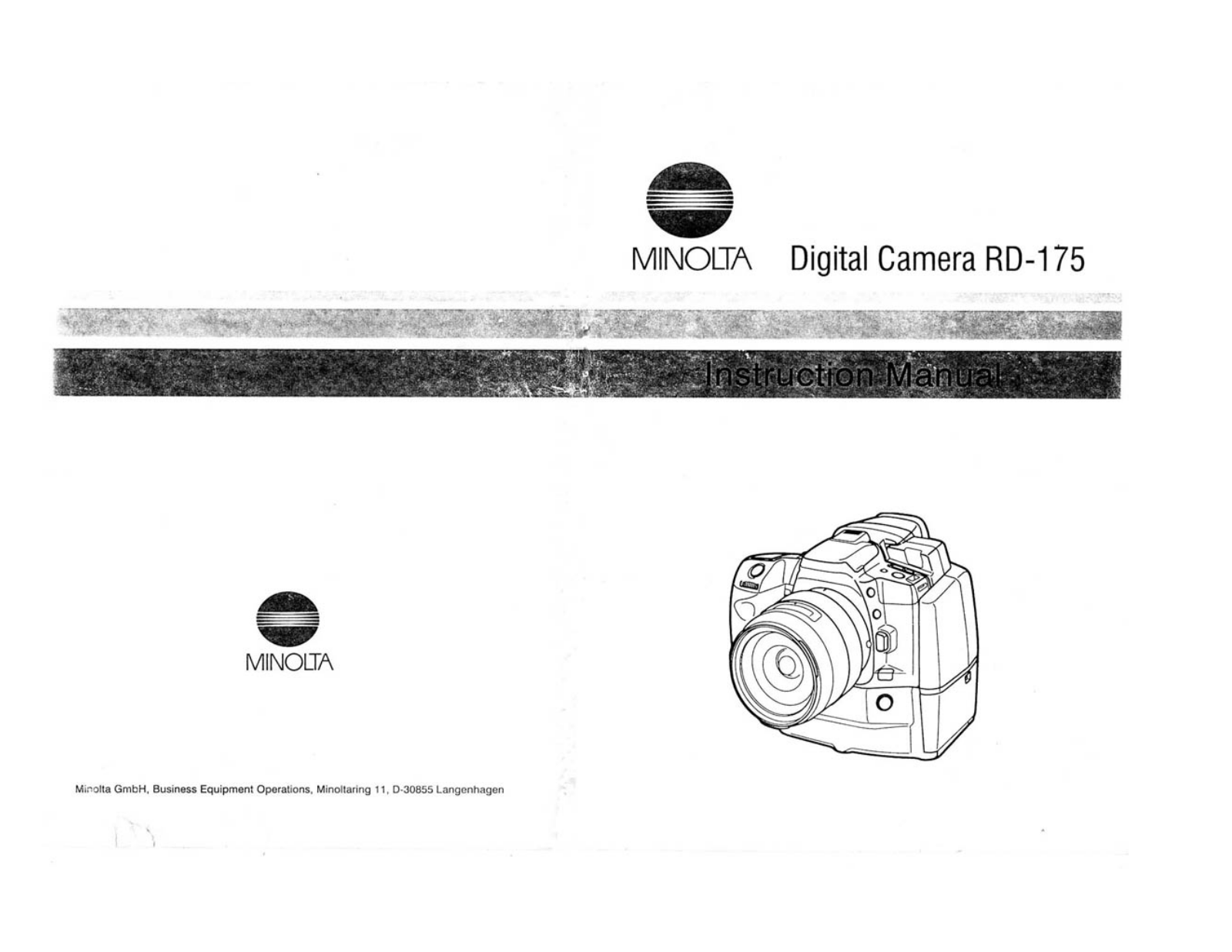 Konica Minolta RD-175 Instruction Manual