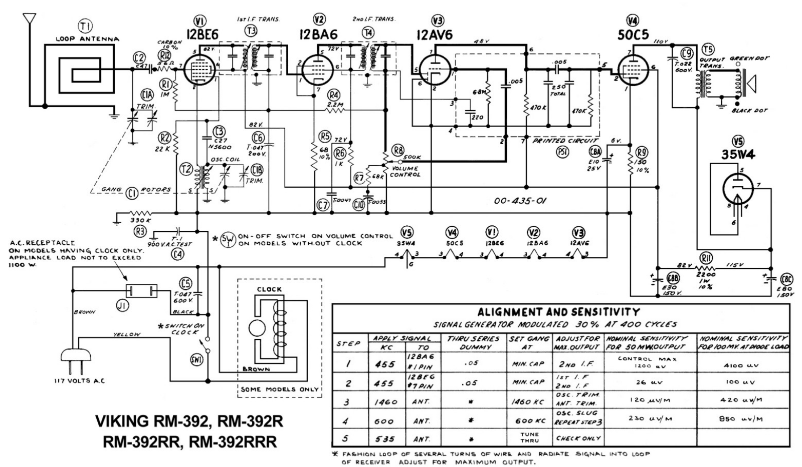 Viking RM-392 Schematic