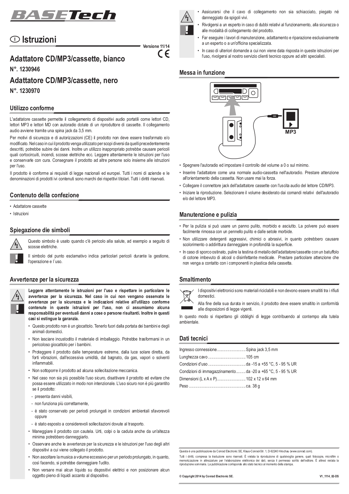 Basetech 1230946, BT-1230970, 1230970 User guide