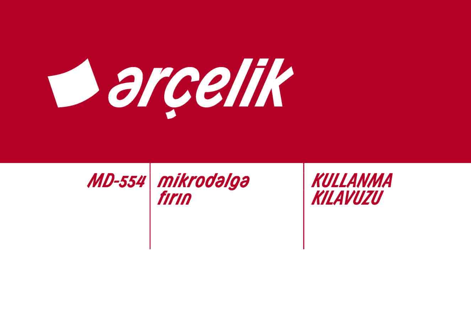 Arçelik MD554 User manual