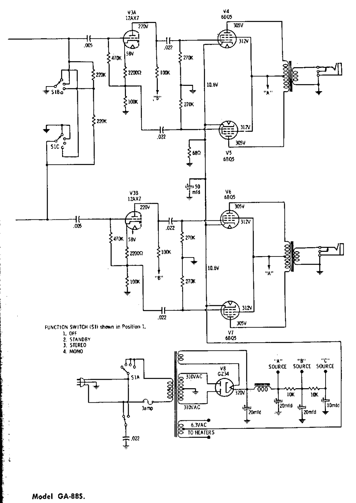 Gibson ga88s schematic