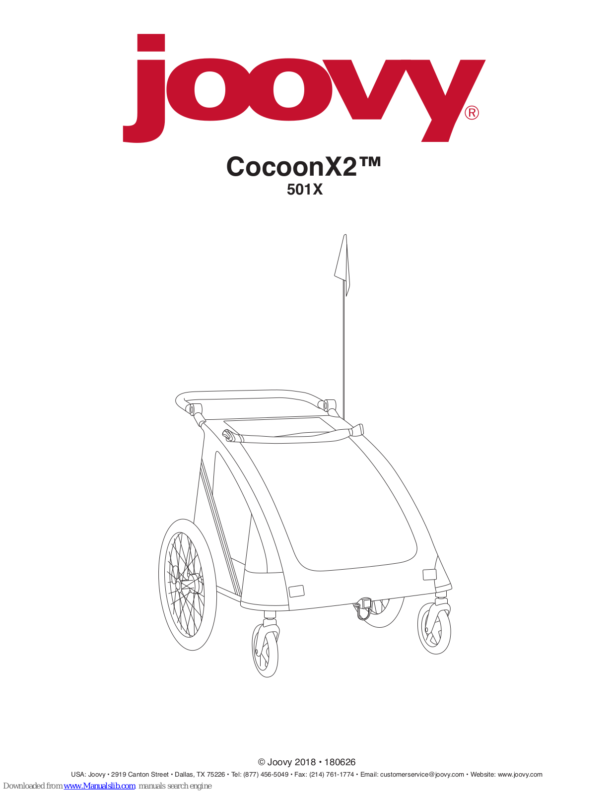 Joovy CocoonX2 Instructions Manual