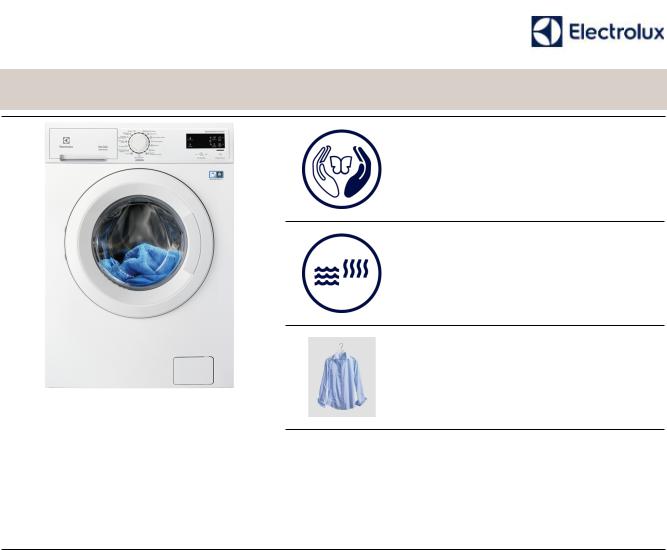 Electrolux EWW 1685 SWS product sheet