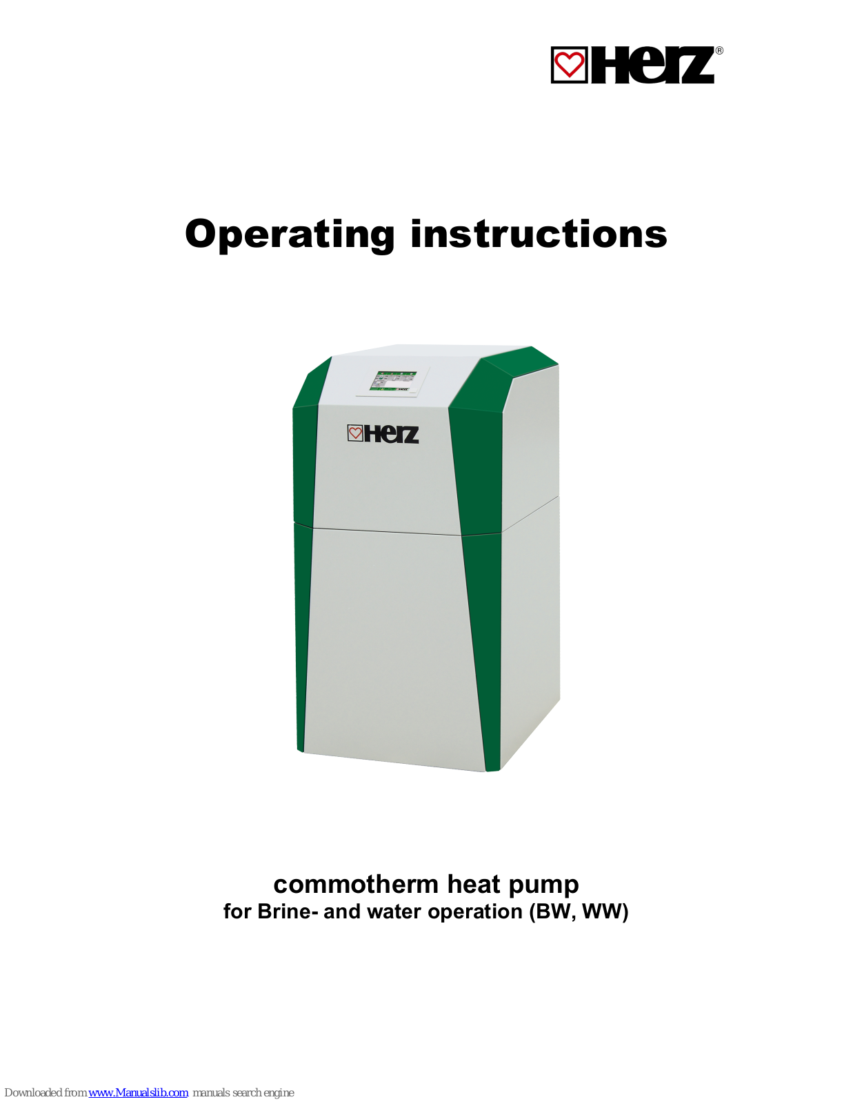 Herz BW/WW Operating Instructions Manual