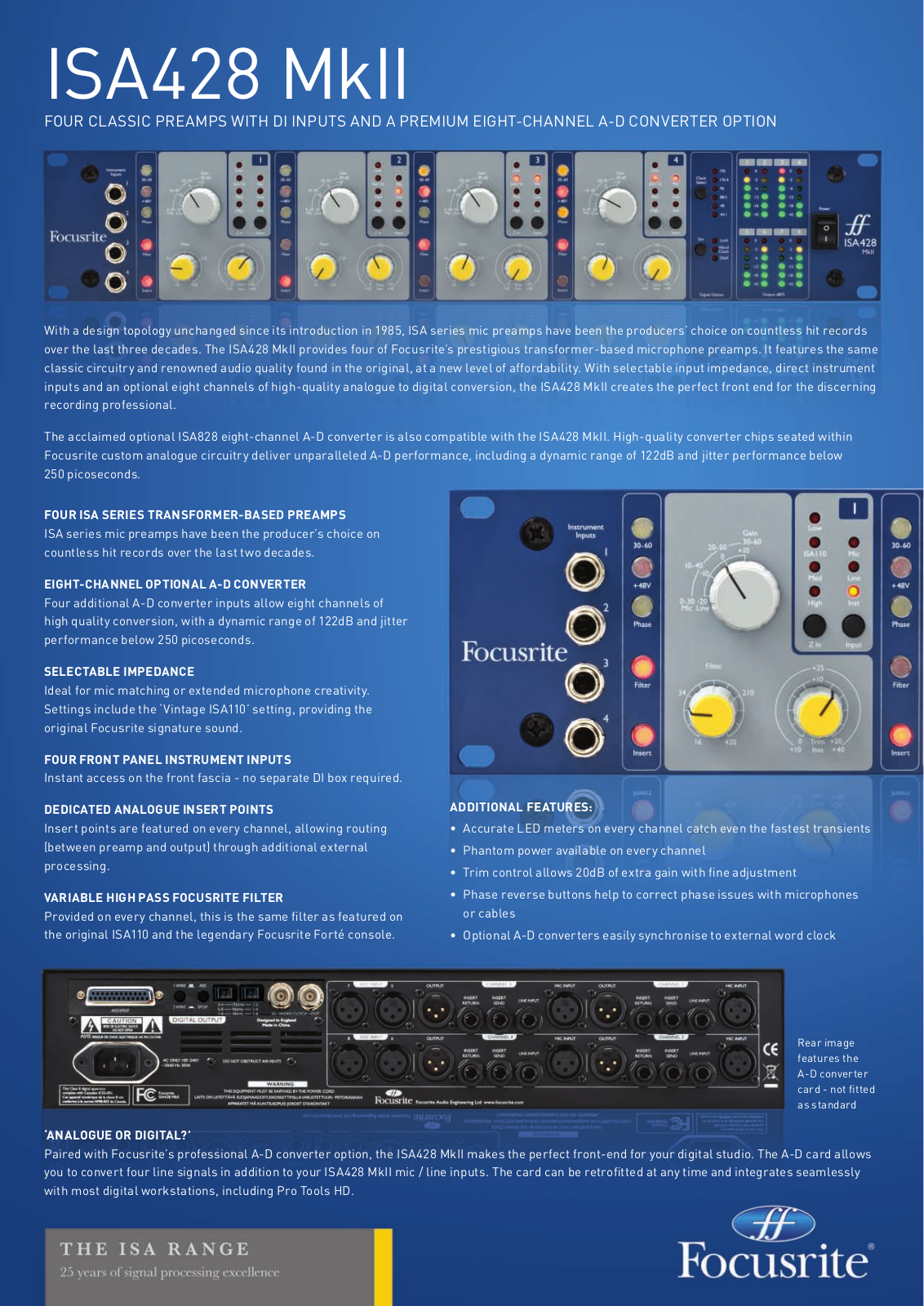 Focusrite Pro ISA 428 MkII User Manual