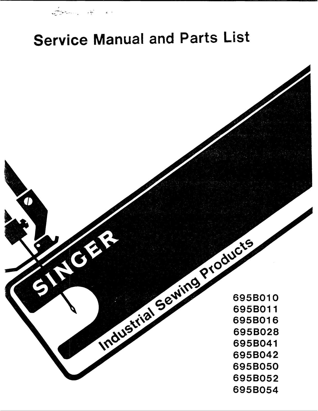 Singer 695B54 Parts List