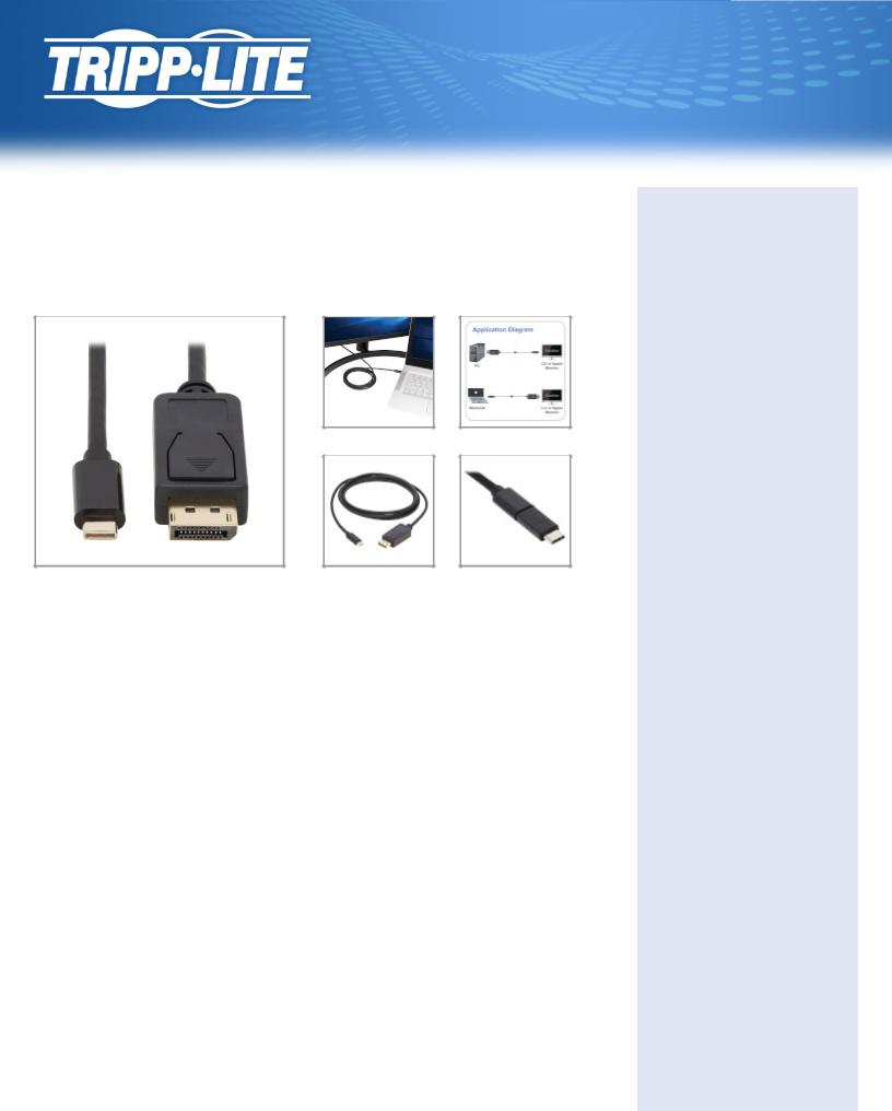 Tripp-Lite U444-006-DP-BD Data Sheet