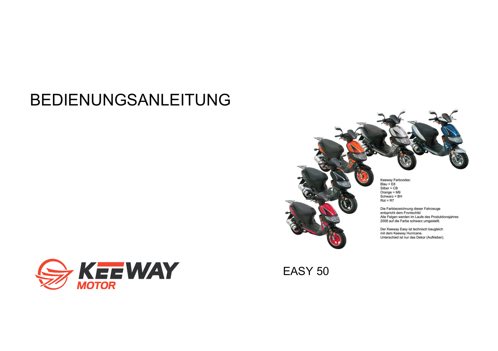 Keeway Easy 50 User Manual