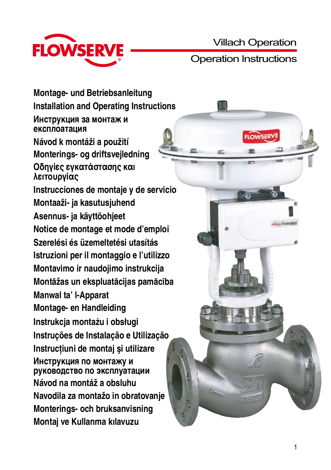 Flowserve IOM Control Valves User Manual