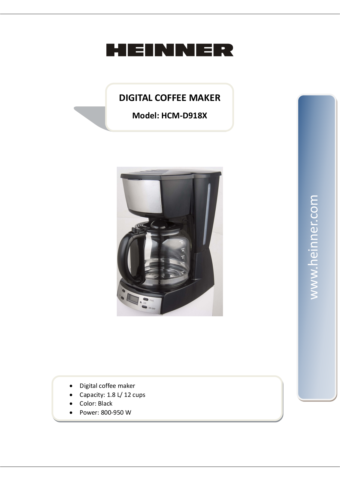 Heinner HCM-D918X User guide - ManualMachine.com