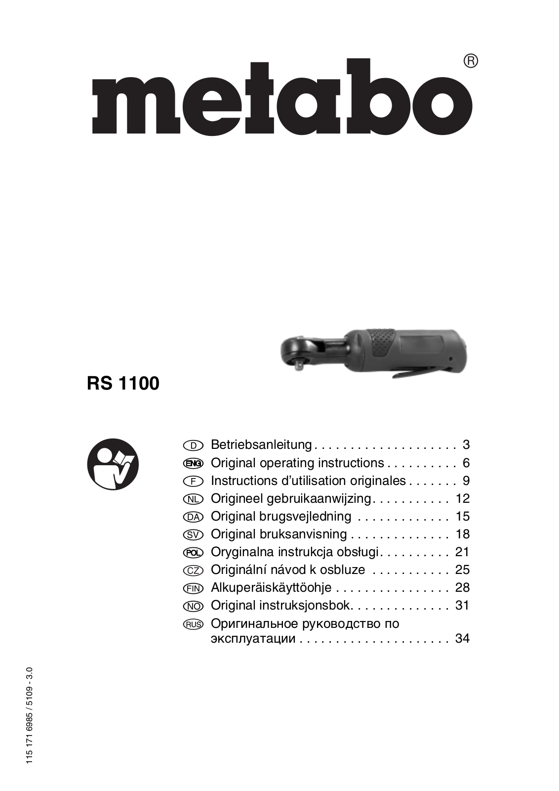 Metabo RS 1100 User guide - ManualMachine.com