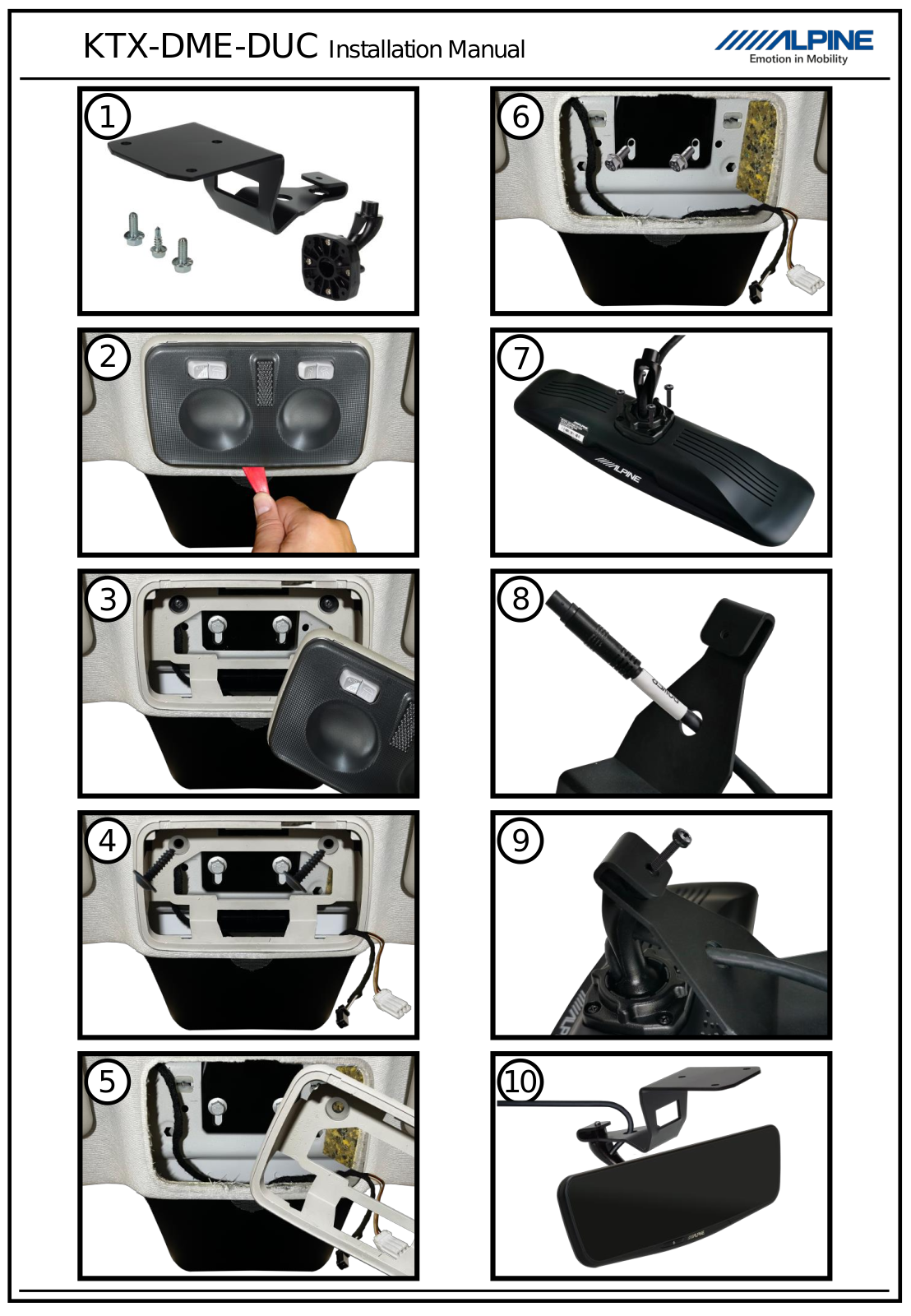 Alpine KTX-DME-DUC User guide - ManualMachine.com