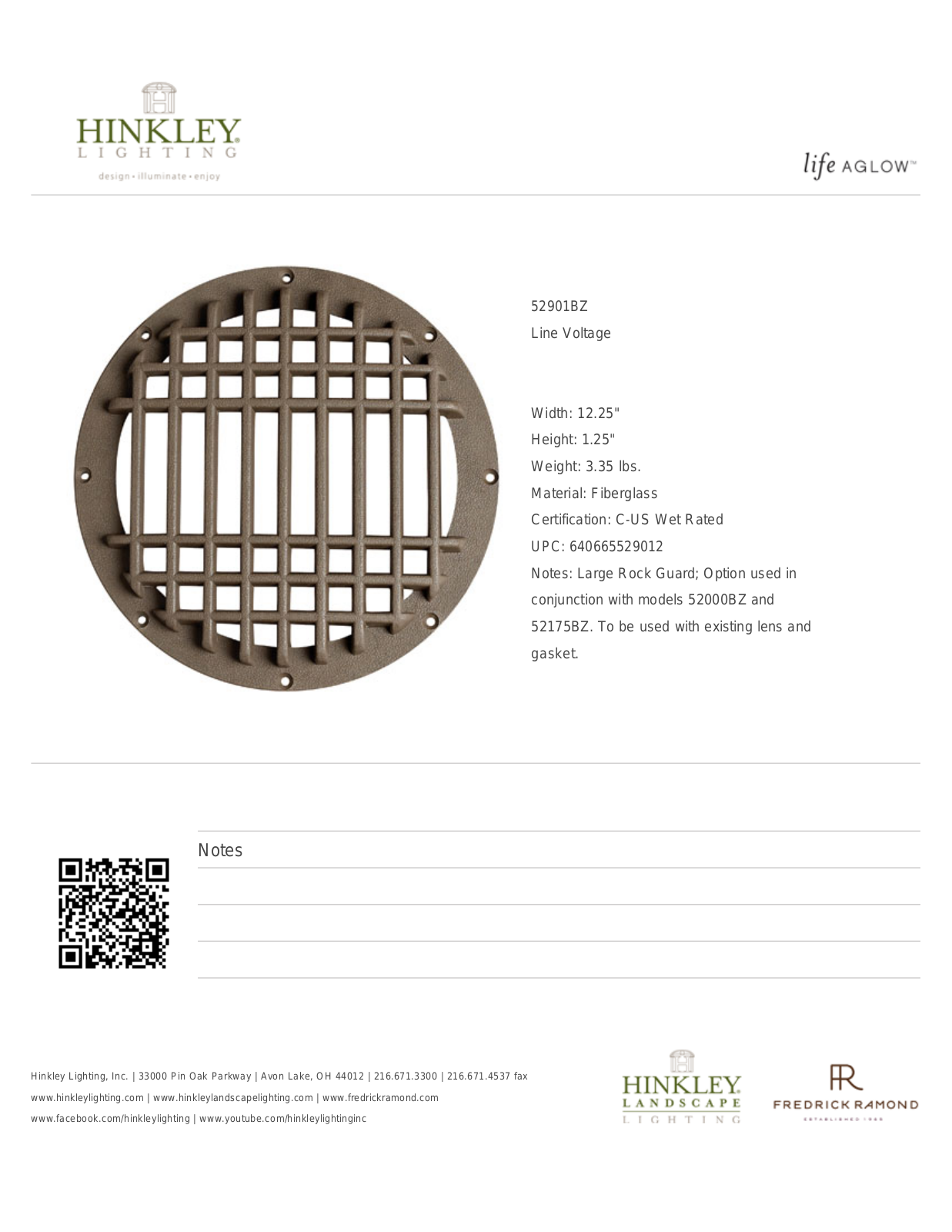 Hinkley HD3156 Spec Sheet - ManualMachine.com