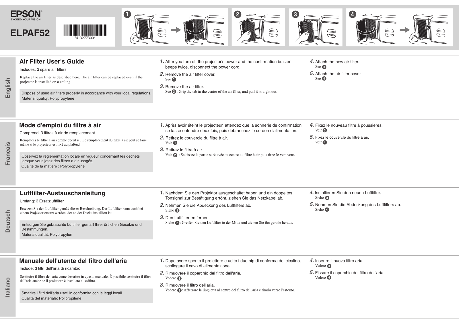 Epson ELPAF52 User guide - ManualMachine.com