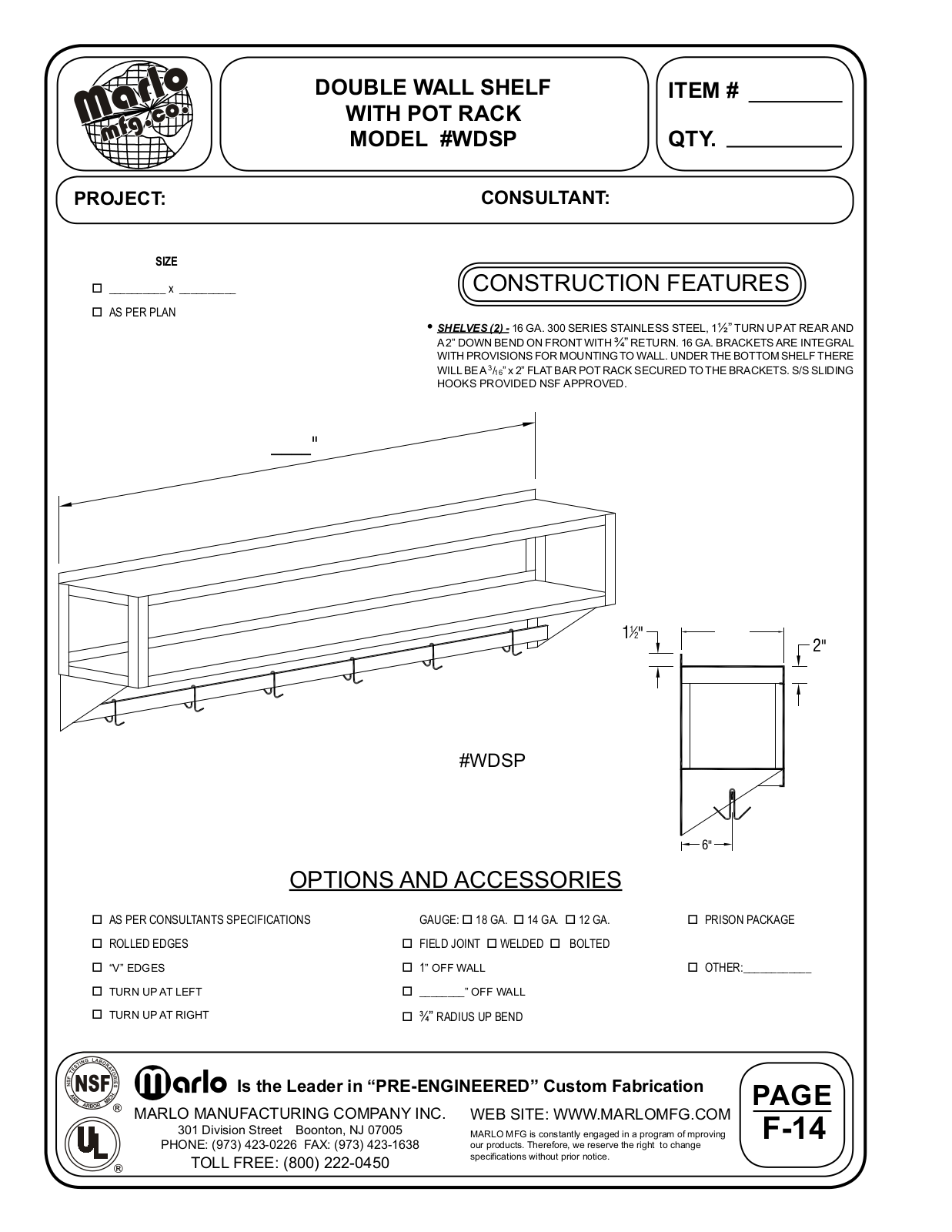 Marlo WDSP User Manual