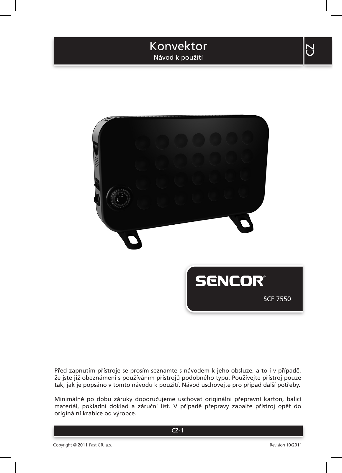 Sencor SCF 7550 User Manual - ManualMachine.com