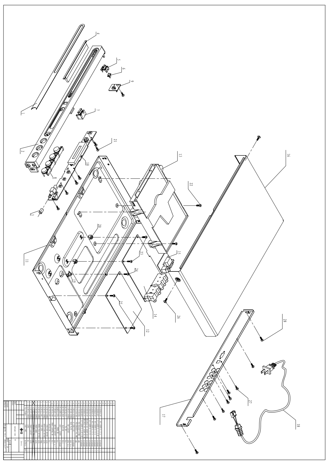 Vitek TD-F53 exploded view