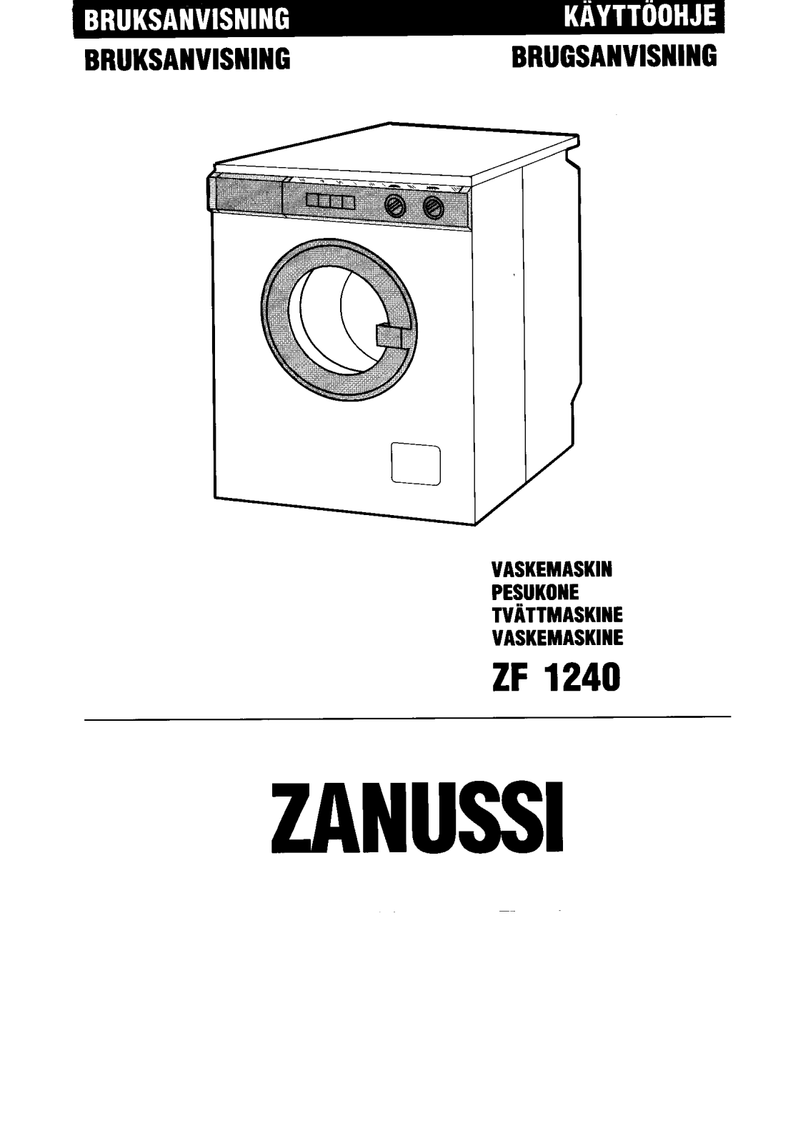 Zanussi ZF1240/A, ZF1240 User Manual