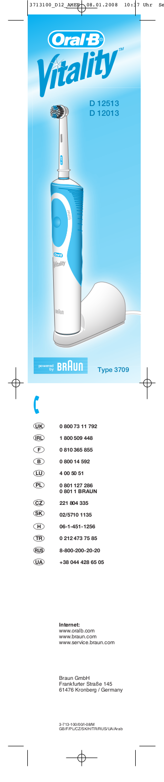 BRAUN D12013, D12523 User Manual